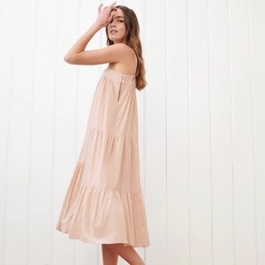 Jenni Kayne seersucker summer dress in blush